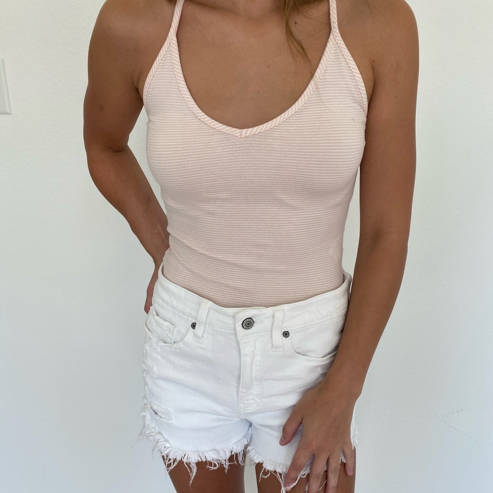 Pink & white bodysuit